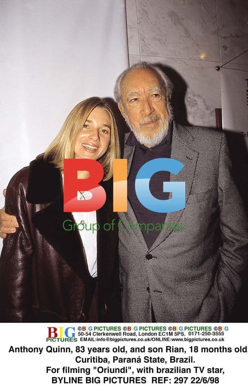 Anthony Quinn and son Rian in Brazil