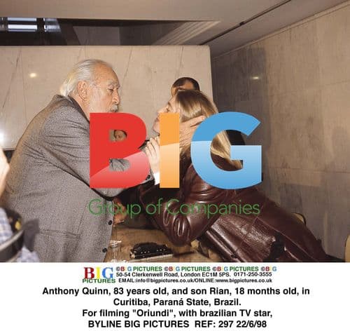 Anthony Quinn and son Rian in Brazil