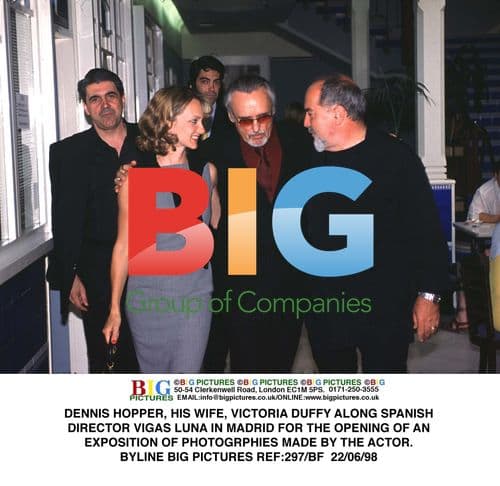 Dennis Hopper and Wife at Madrid Exposition