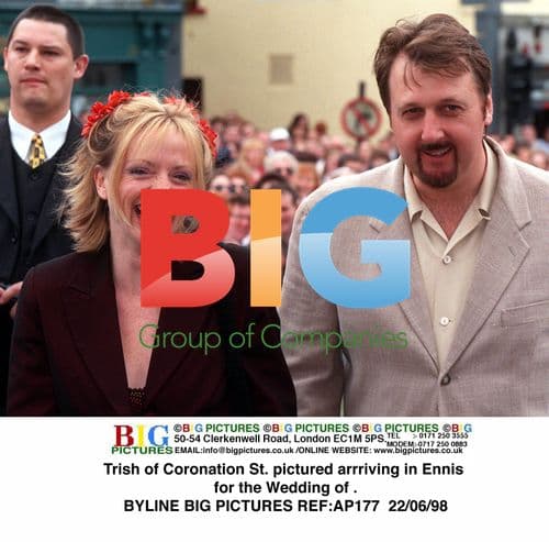 Trish of Coronation St. Arrives in Ennis for Wedding