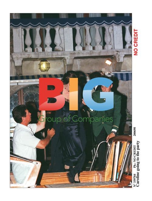 Princess Caroline and Carl August at Boat Party in Venice