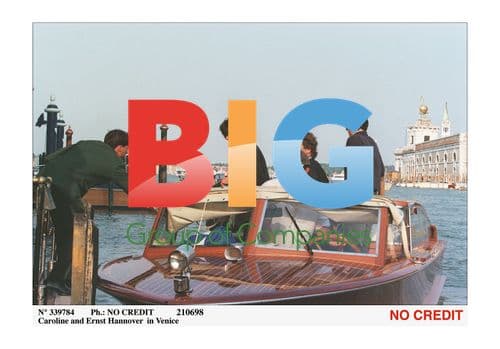 PRINCESS CAROLINE AND CARL AUGUST AT VENICE BOAT PARTY