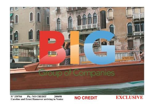 PRINCESS CAROLINE and ERNST HANNOVER in VENICE