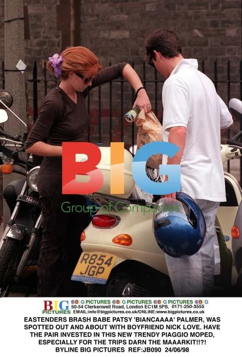 Patsy Palmer and Nick Love Spotted on Moped