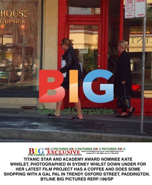 Kate Winslet Spotted Shopping in Sydney