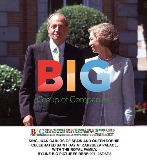 King Juan Carlos and Queen Sophie at Zarzuela Palace