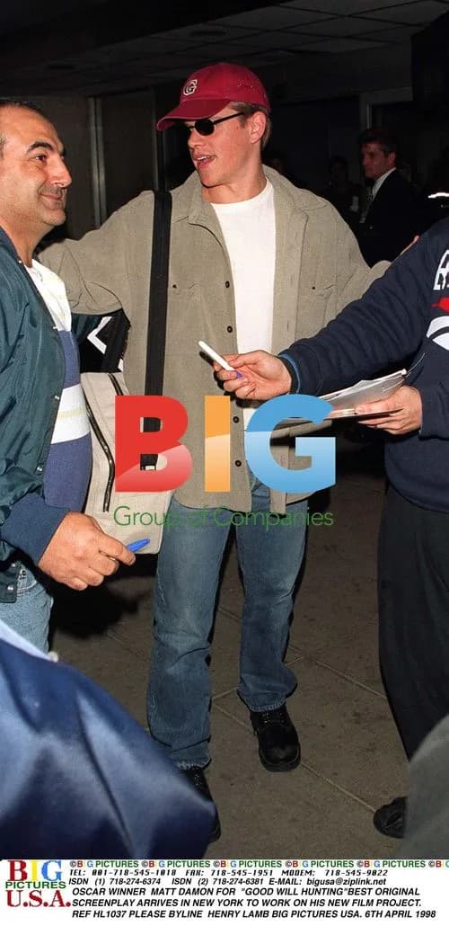 Matt Damon for "Good Will Hunting" in NY