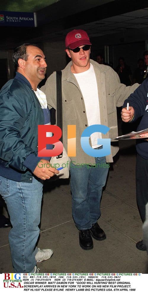 Matt Damon Arrives in NY for New Film