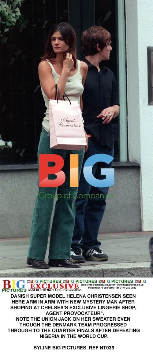Helena Christensen Spotted With Mystery Man