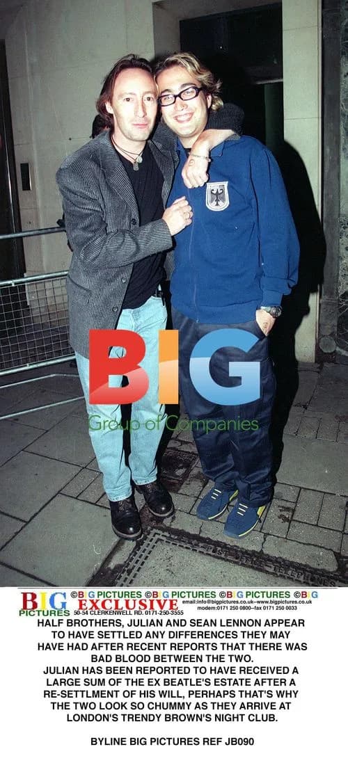 Julian and Sean Lennon at London Club
