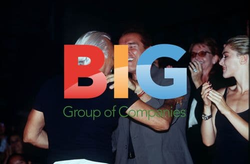 Arnold Schwarzenegger and Giorgio Armani