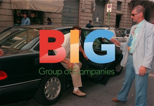 Arnold Schwarzenegger and wife in Milan