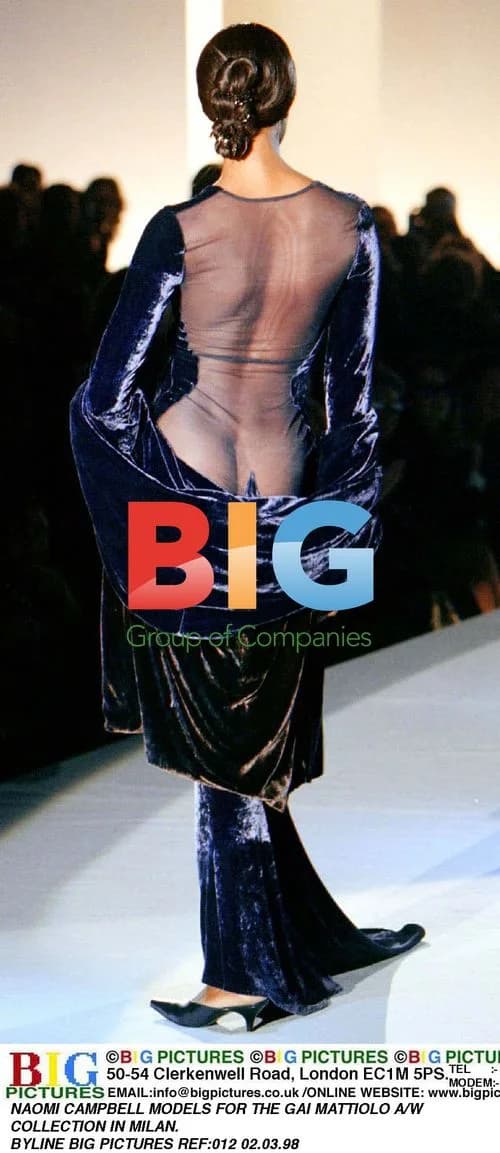 Naomi Campbell models for Gai Mattiolo