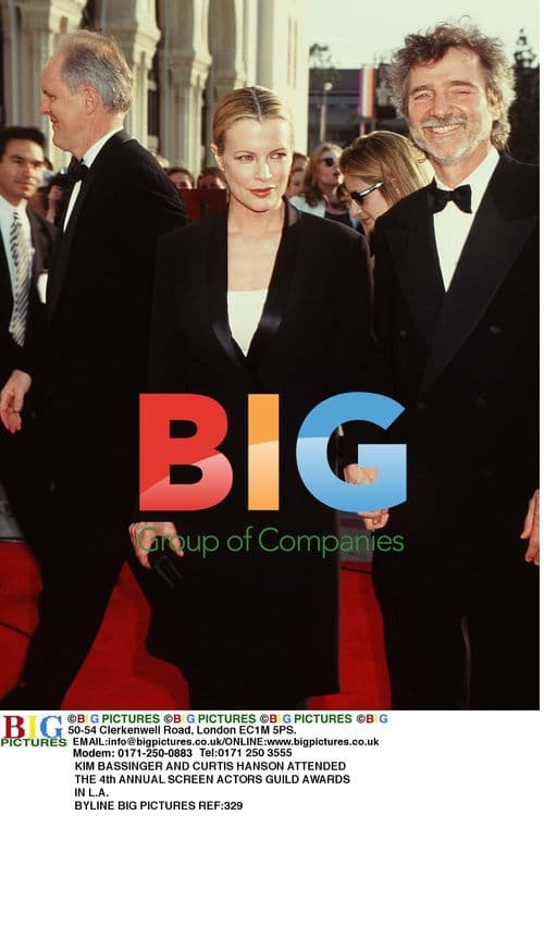Kim Bassinger and Curtis Hanson at SAG Awards