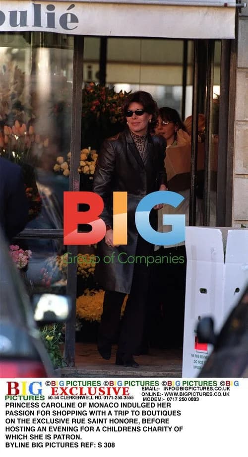 Princess Caroline of Monaco Shopping in Paris