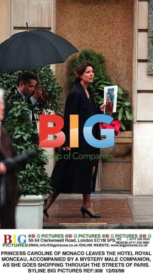 Princess Caroline of Monaco goes shopping in Paris