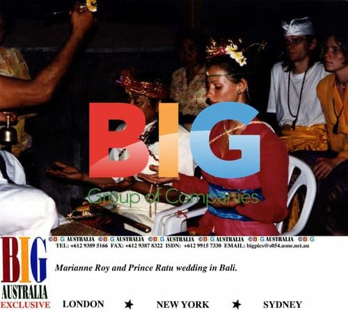 Marrianne Roy and Prince Ratu Wed in Bali