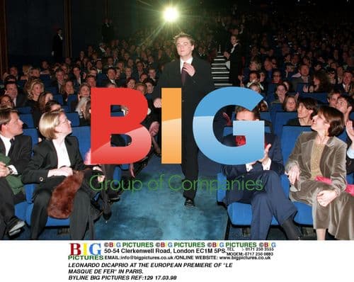 LEONARDO DICAPRIO AT PARIS PREMIERE