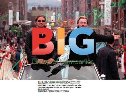 Ronan Keating and Keith Duffy of Boyzone