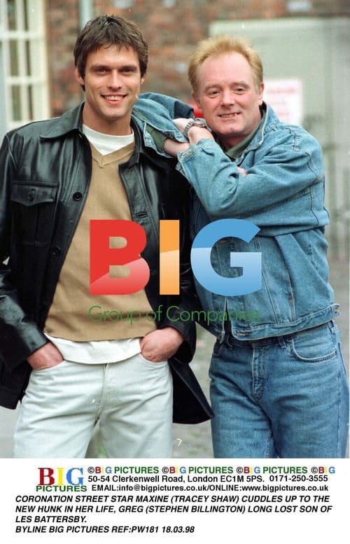 Tracey Shaw and Stephen Billington on Coronation Street