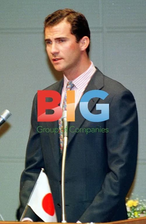 Spanish Prince Felipe at Tokyo Expo 1998