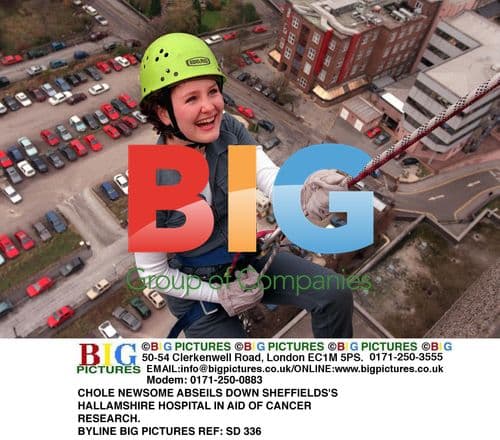 Chole Newsome abseils down hospital for charity