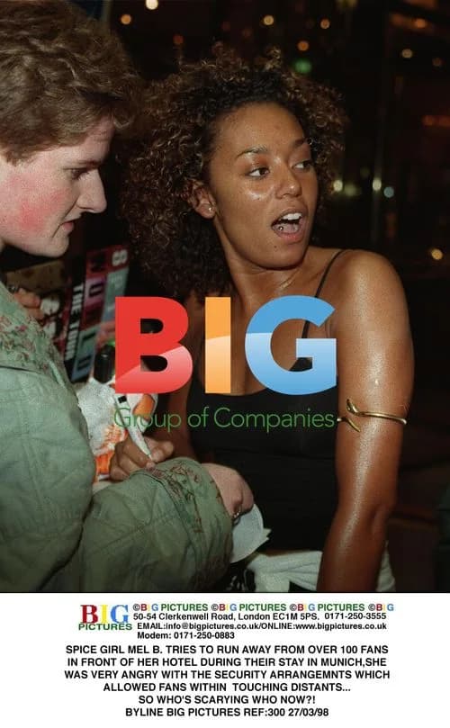 Mel B Flees Mob of Fans in Munich