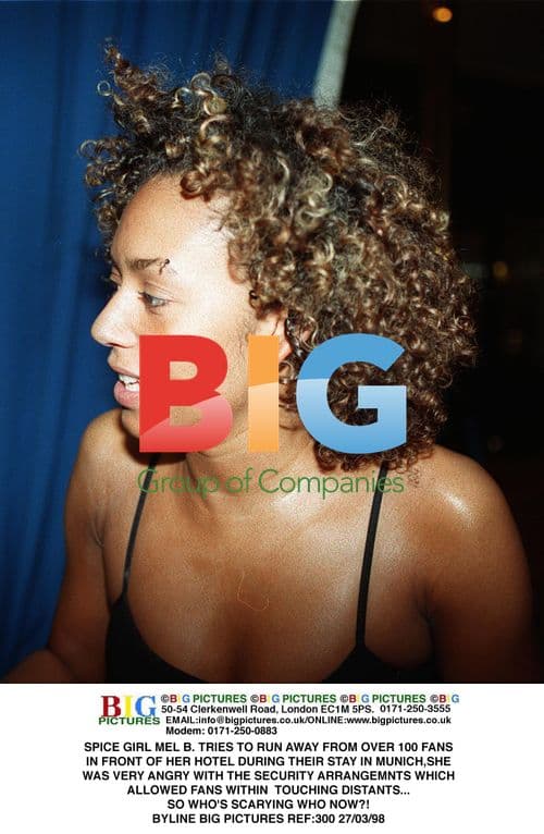 Mel B Flees Over 100 Fans in Munich