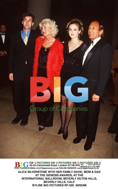 Alica Silverstone with Family at Genesis Awards