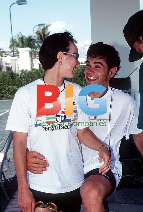 Martina Hingis with boyfriend Julian Alonso