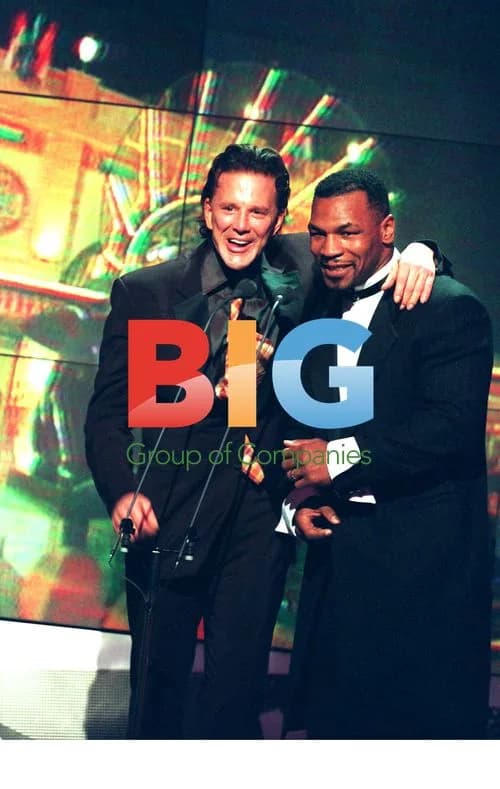 MICKEY ROURKE and MIKE TYSON at World Music Awards 1998