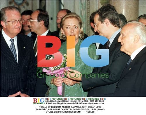 Belgian Royals Meet Italian President in Rome