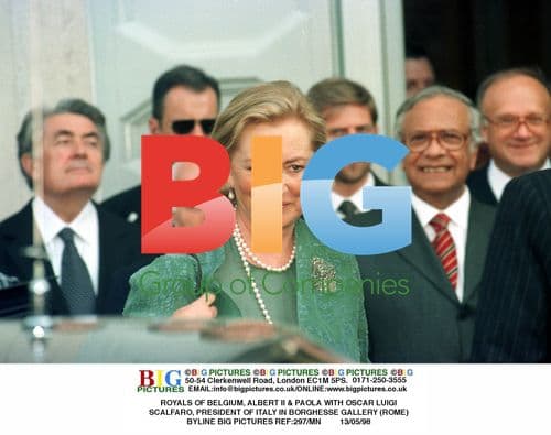 Belgian Royals with Italian President at Borghese Gallery