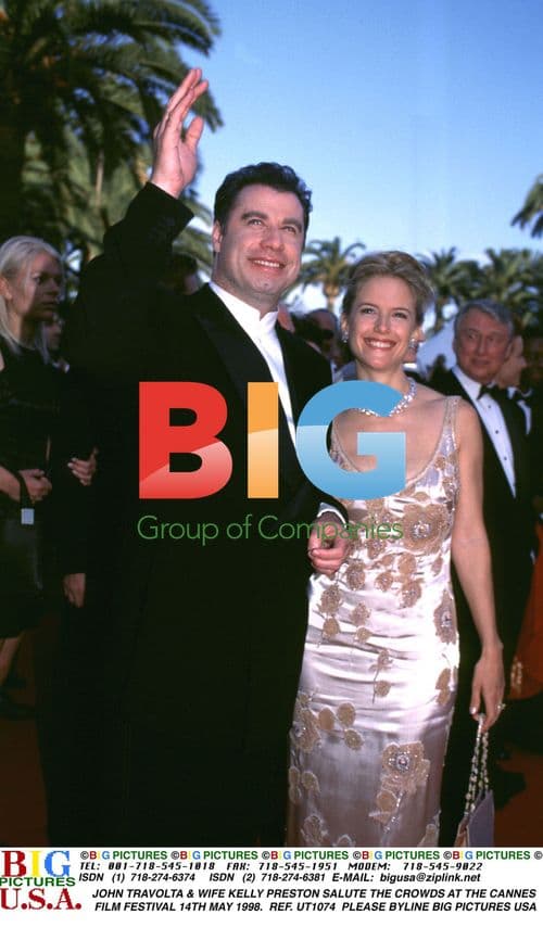 JOHN TRAVOLTA & KELLY PRESTON AT CANNES 1998
