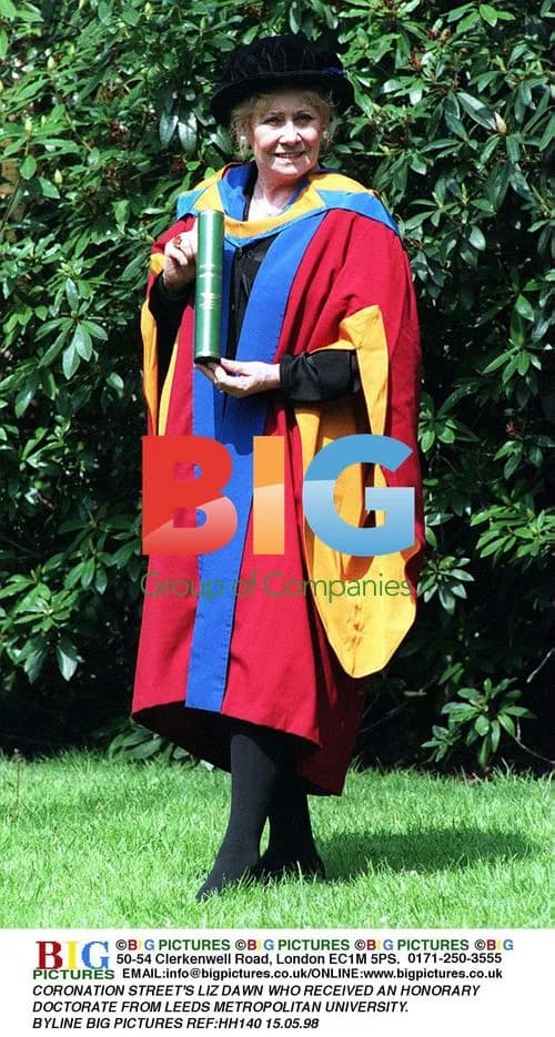 Liz Dawn receives honorary doctorate