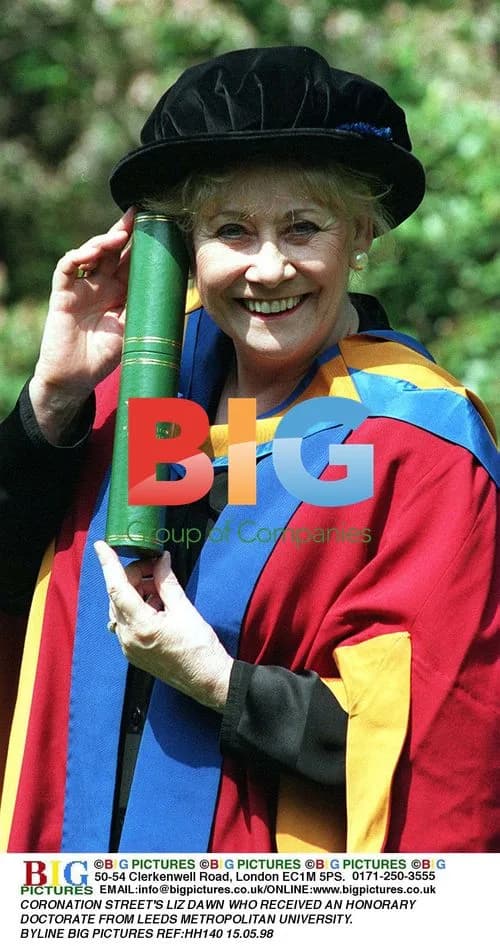 Liz Dawn receives honorary doctorate