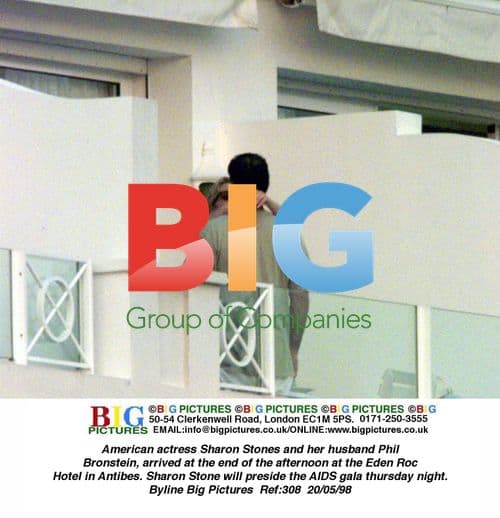 Sharon Stone and husband attend Antibes event