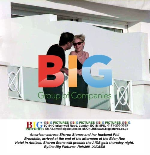 Sharon Stone and Husband Arrive at AIDS Gala