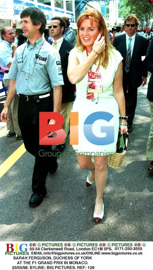 Sarah Ferguson at F1 Grand Prix in Monaco