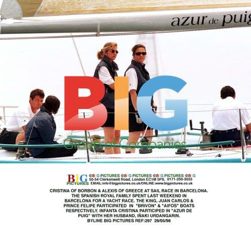 Cristina of Borbon & Alexis of Greece at Barcelona Sail Race