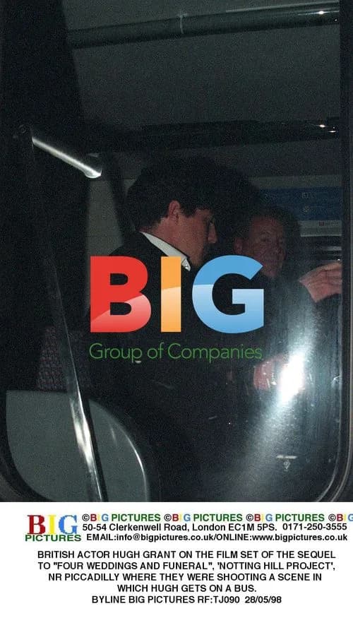 Hugh Grant on set of 'Notting Hill' sequel