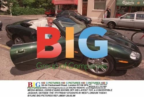 Chris Evans Shows Off Jaguar