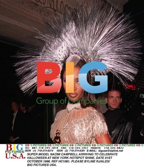 Naomi Campbell Arrives for Halloween Party