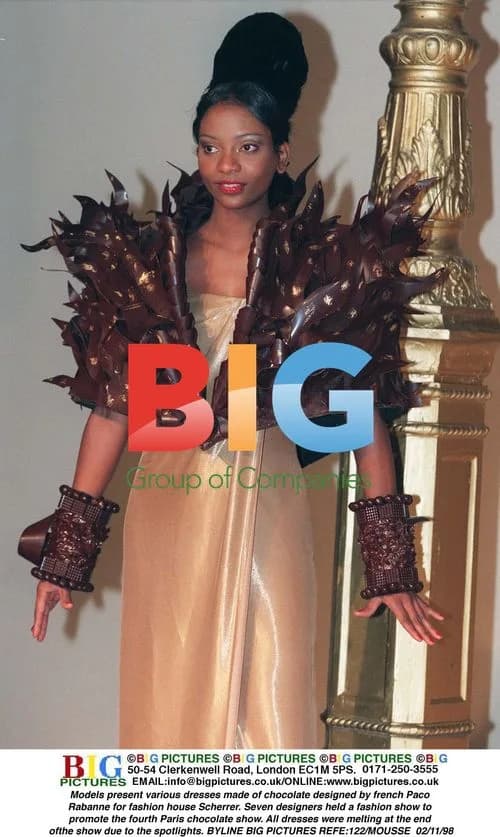 Chocolate Dress at Paris Fashion Show