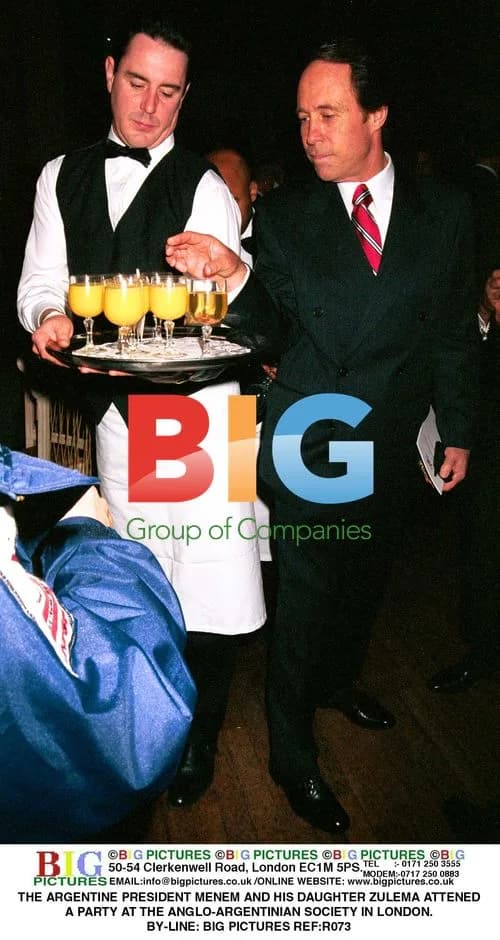 Argentine President Menem and Daughter Zulema at Party