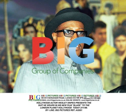 Wesley Snipes Presents "Blade" Suit at Planet Hollywood