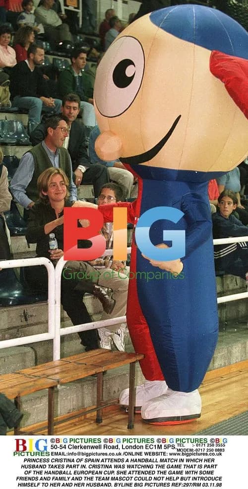 Princess Cristina of Spain at Handball Match