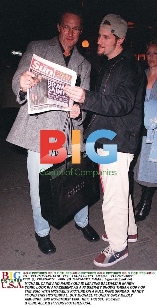 Michael Caine and Randy Quaid spotted in NYC