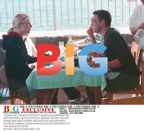 Matt Damon Celebrates 28th Birthday in Capri