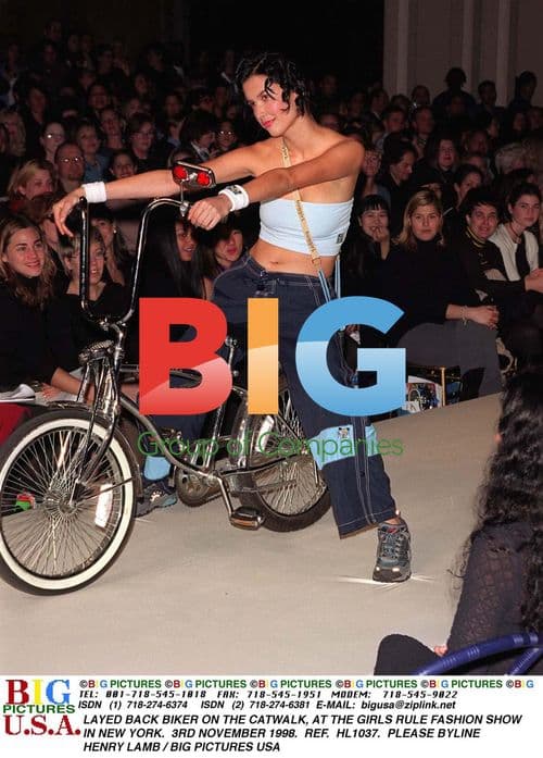 Biker at Girls Rule Fashion Show